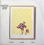 Enola Gay's singlr "Döda djur". Note the Andy Warhol credit at lower left.