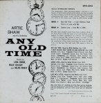 The reverse of the "Any Old Tiome" EP with the broken chain of clock faces.