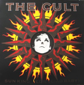 The cover of the limited edition 12" with the hologram slip case. Malanga's portrait of Edie seen through a window in the cover.