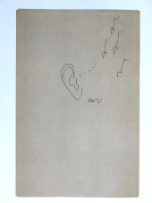 Drawing of Steven Bruce's ear in "Play Book of You S Bruce 2:30 -  4:00".