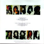 The rear of the 2013 re-issue album. Cleaner and better designed than the original.