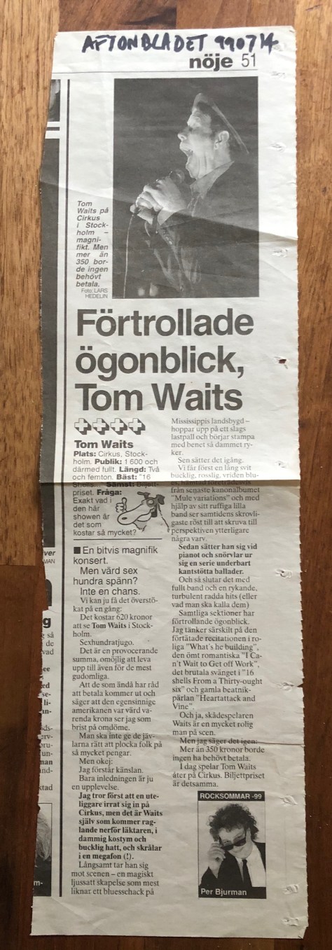 Tom Waits review